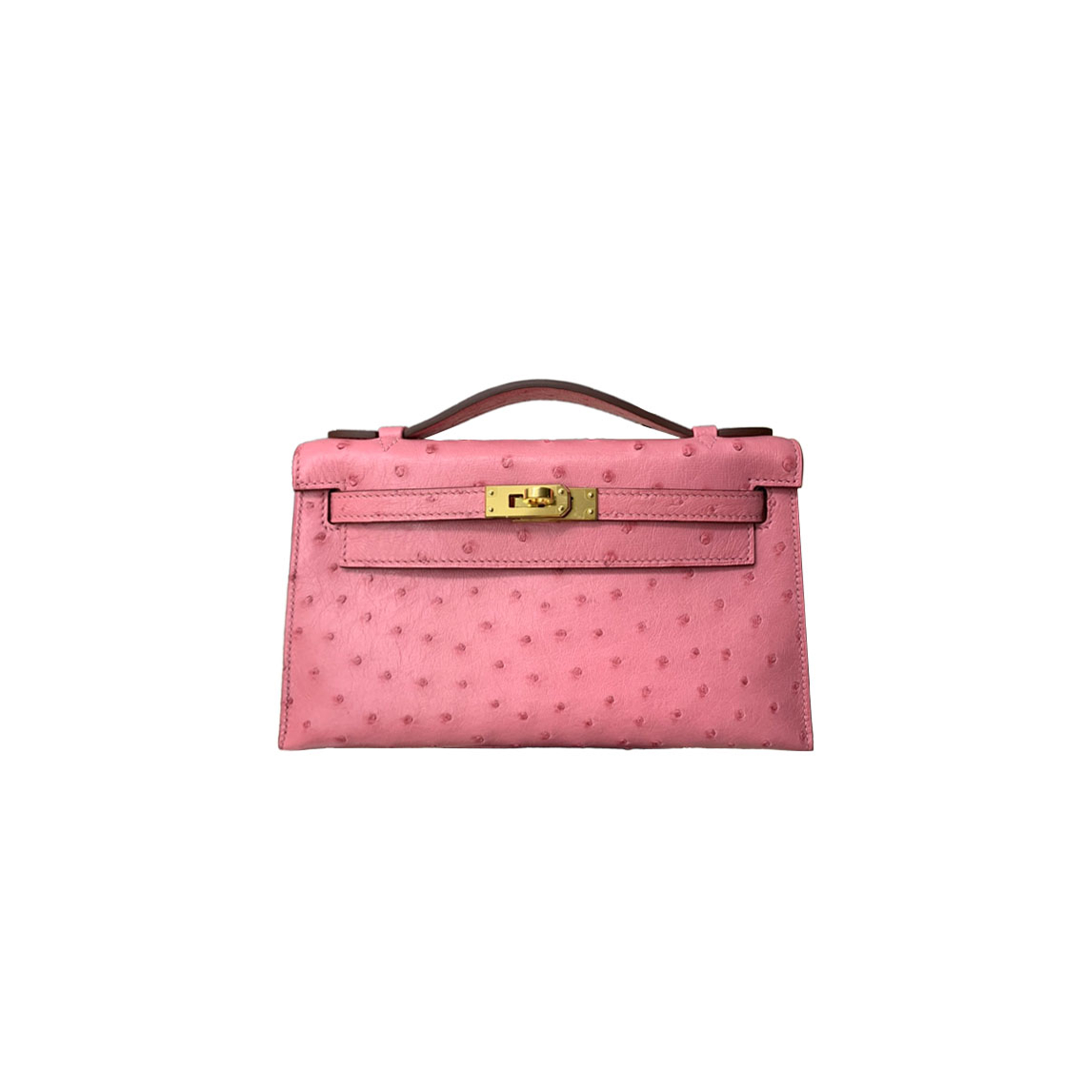 HERMÈS MASTER KELLY POCHETTE MILKSHAKE POWDER (22*14*7cm)
